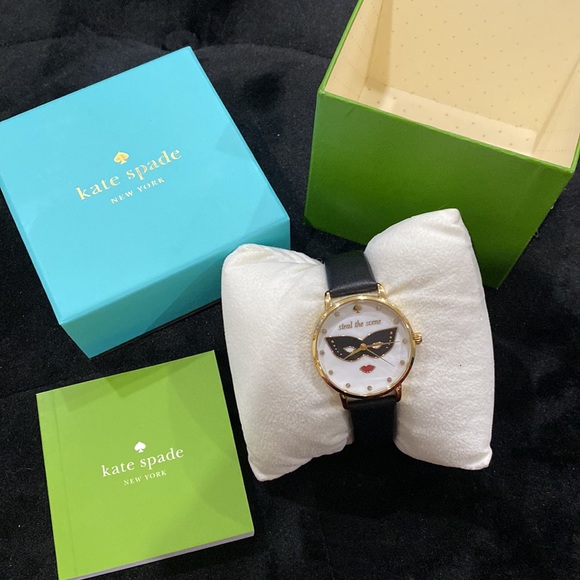 KATE SPADE Metro Steal the Scene Watch LEATHER STRAP Brand NEW IN BOX - Picture 6 of 7